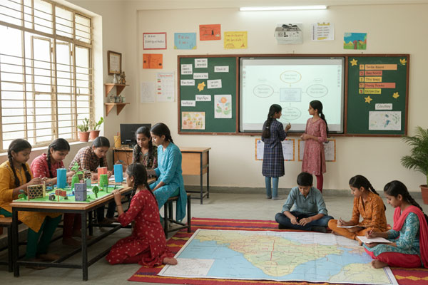 Students learning together