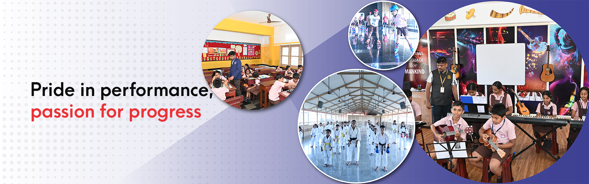 Lourdes Central school banner