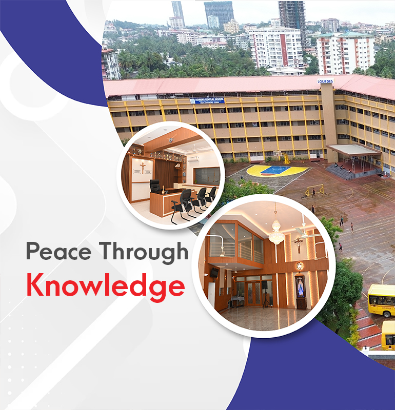 Lourdes Central school banner